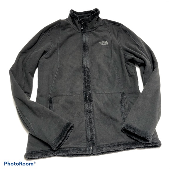 Northface plush black med fleece jacket - Picture 5 of 7